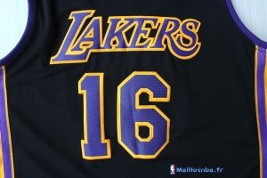 Maillot NBA Pas Cher Los Angeles Lakers Pau Gasol 16 Noir