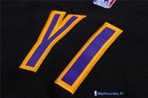 Maillot NBA Pas Cher Los Angeles Lakers Yi 11 Noir