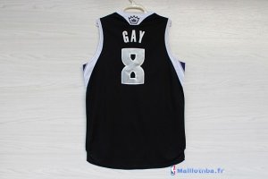 Maillot NBA Pas Cher Sacramento Kings Rudy Gay 8 Noir