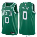 Maillot NBA Pas Cher Boston Celtics Jayson Tatum 0 Vert 2017/18