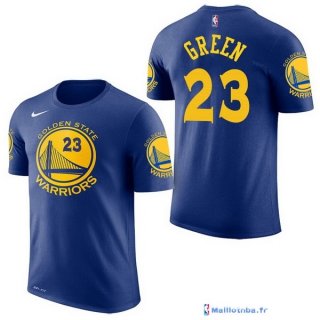 Maillot Manche Courte Golden State Warriors Draymond Green 23 Bleu 2017/18