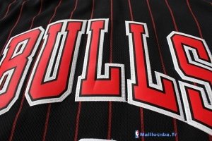 Maillot NBA Pas Cher Chicago Bulls Derrick Rose 1 Noir Bande