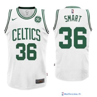Maillot NBA Pas Cher Boston Celtics Marcus Smart 36 Blanc 2017/18