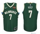 Maillot NBA Pas Cher Milwaukee Bucks Thon Maker 7 Vert 2017/18