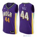 Maillot NBA Pas Cher New Orleans Pelicans Solomon Hill 44 Nike Purpura Ville 2017/18