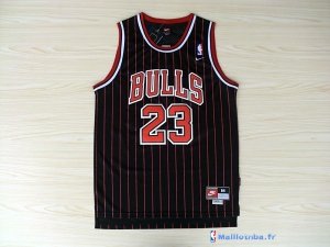 Maillot NBA Pas Cher Chicago Bulls Michael Jordan 23 Noir Bande