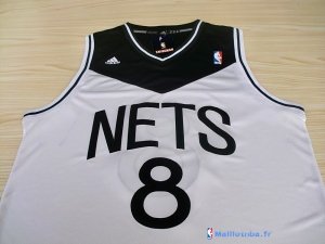 Maillot NBA Pas Cher Brooklyn Nets Deron Michael Williams 8 Blanc Noir