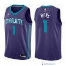 Maillot NBA Pas Cher Charlotte Hornets Malik Monk 1 Purpura Statement 2017/18