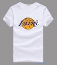 T-Shirt NBA Pas Cher Los Angeles Lakers Blanc 3