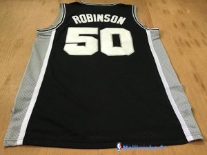 Maillot NBA Pas Cher San Antonio Spurs David Robinson 50 Noir