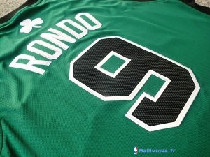 Maillot NBA Pas Cher Boston Celtics Rajon Rondo 9 Vert Noir