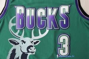 Maillot NBA Pas Cher Milwaukee Bucks Brandon Jennings 3 Vert