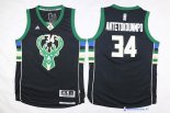 Maillot NBA Pas Cher Milwaukee Bucks Junior Giannis Antetokounmpo 34 Noir