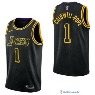 Maillot NBA Pas Cher Los Angeles Lakers Kentavious Caldwell Pope 1 Nike Noir Ville 2017/18