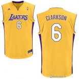 Maillot NBA Pas Cher Los Angeles Lakers Jordan Clarkson 6 Jaune