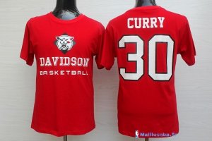 Maillot NBA Pas Cher Golden State Warriors Stephen Curry 30 Rouge MC