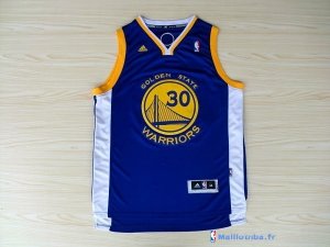 Maillot NBA Pas Cher Golden State Warriors Stephen Curry 30 Bleu