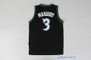 Maillot NBA Pas Cher Minnesota Timberwolves Stephon Marbury 3 Retro Noir