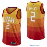 Maillot NBA Pas Cher Utah Jazz Joe Ingles 2 Nike Jaune Ville 2017/18