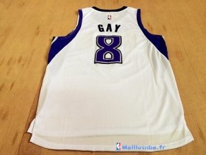 Maillot NBA Pas Cher Sacramento Kings Rudy Gay 8 Blanc