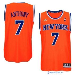 Maillot NBA Pas Cher New York Knicks Carmelo Anthony 7 Orange Bleu