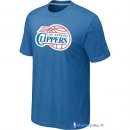 T-Shirt NBA Pas Cher Los Angeles Clippers Bleu 01