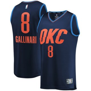 Oklahoma City Thunder Danilo Gallinari Fanatics Branded Navy Fast Break Player Jersey - Statement Edition