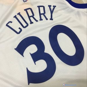 Maillot NBA Pas Cher Golden State Warriors Stephen Curry 30 Blanc Association 2017/18