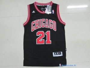 Maillot NBA Pas Cher Chicago Bulls Jimmy Butler 21 Noir Bande