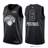 Maillot NBA Pas Cher NBA All Star 2018 Kristaps Porzingis 6 Noir