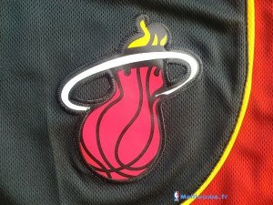 Pantalon NBA Pas Cher Miami Heat Noir Rouge