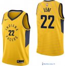 Maillot NBA Pas Cher Indiana Pacers T.J. Leaf 22 Jaune Statement 2017/18