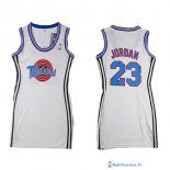 Maillot NBA Pas Cher Tune Squad Femme Jordan 23 Blanc