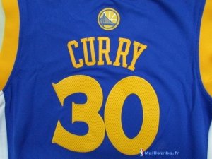 Maillot NBA Pas Cher Golden State Warriors Junior Stephen Curry 30 Bleu