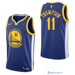 Maillot NBA Pas Cher Golden State Warriors Klay Thompson 11 Bleu Icon 2017/18