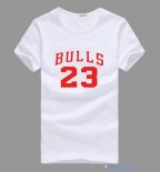 T-Shirt NBA Pas Cher Chicago Bulls Jordan 23 Blanc