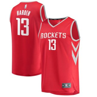 Houston Rockets James Harden Fanatics Branded Red Fast Break Replica Jersey - Icon Edition