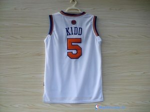 Maillot NBA Pas Cher New York Knicks Jason Kidd 5 Blanc