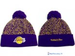 Tricoter un Bonnet NBA Los Angeles Lakers 2017 Pourpre Jaune 4