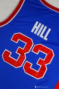 Maillot NBA Pas Cher Detroit Pistons Grant Hill 33 Retro Bleu