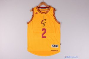 Maillot NBA Pas Cher Noël Cleveland Cavaliers Kyrie 2 Jaune