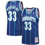 Charlotte Hornets Alonzo Mourning Mitchell & Ness Purple 1994-95 Hardwood Classics Authentic Player Jersey
