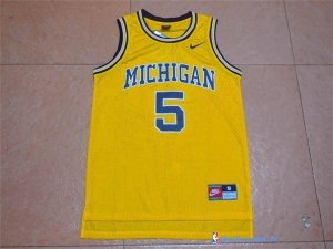 Maillot NCAA Pas Cher Michigan Jalen Rose 5 Orange