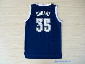 Maillot NBA Pas Cher Oklahoma City Thunder Kevin Durant 35 Retro Bleu MC