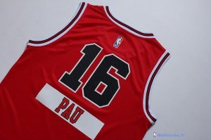 Maillot NBA Pas Cher Noël Chicago Bulls Pau 16 Rouge