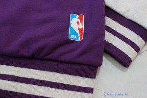 Survetement En Laine NBA Los Angeles Lakers Kobe Bryant 24 Pourpre