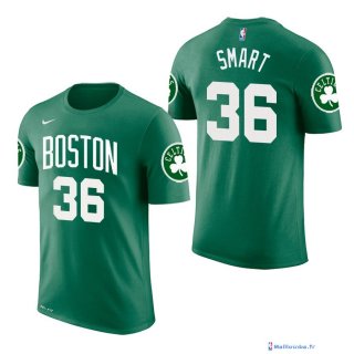 Maillot Manche Courte Boston Celtics Marcus Smart 36 Vert 2017/18