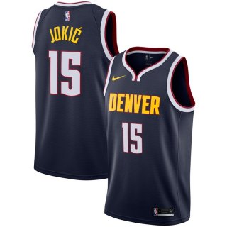 Denver Nuggets Nikola Jokic Nike Navy Replica Swingman Jersey - Icon Edition