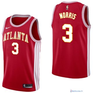 Maillot NBA Pas Cher Atlanta Hawks Jaylen Morris 3 Retro Rouge 2017/18