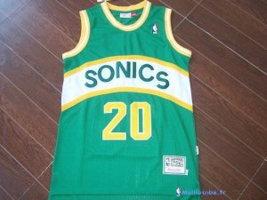 Maillot NBA Pas Cher Seattle Supersonics Gary Payton 20 Vert